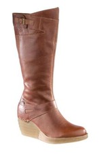 Dr Martens Doc à Enfiler Bottes Aaliyah Dark Tan Overun 12640220