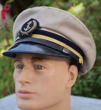 Belle et ancienne casquette d'enseigne de vaisseau - MARINE NATIONALE FRANCAISE