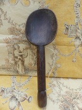 Marque à Beurre Cuillère à Beurre Bretagne début XX ème noirci par l'usage 23cm