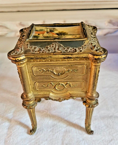 Ancien coffret bijoux - bijoux, en