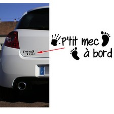 Sticker autocollant P'tit mec