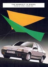 Catalogue brochure Renault 19