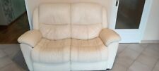 canapé cuir blanc 2 places état satisfaisant acheté chez Meuble des cinq Arches