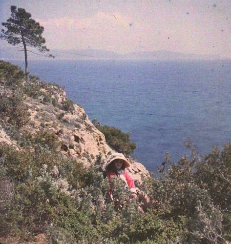 Autochrome stéréo l - stéréo, r.