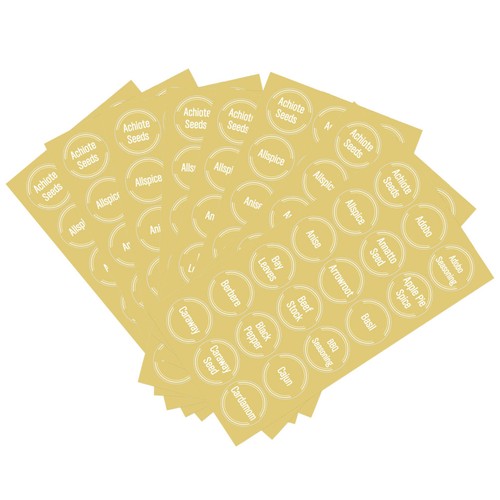 Sheets étiquettes pour pots - 8,