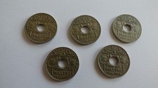 5 ANCIENNES PIECES DE MONNAIE ETAT DE SYRIE