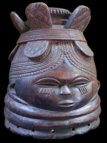 Casque mendé art tribal - casque,