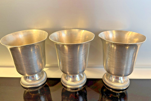 Lot gobelets etain - en,