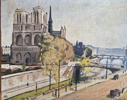 Tableau peinture paris notre - tableau,