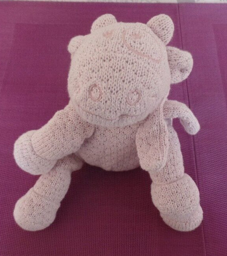 B8g doudou peluche vache - peluche,
