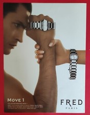 Publicité de presse Larry SCOTT pour la Montre Move 1 de FRED & FISCHELIS Luxe