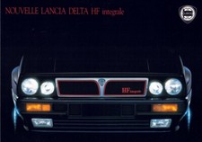 Catalogue Brochure Lancia Delta HF Integrale 02/1988 France