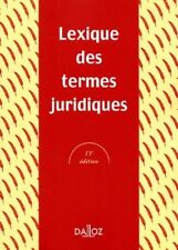Termes juridiques lexique 2001 - Collectif - V292305