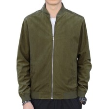 Hommes Velours Veste Aviateur