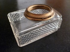 Encrier ancien,cristal et