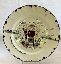 GRAND PLAT ROND EN FAIENCE DE