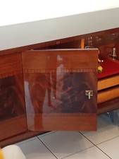 meuble bas enfilade rétro 1950 couleur acajou vernis en parfait état 