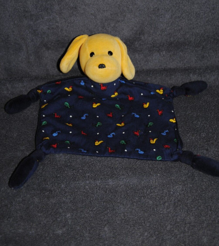 Doudou plat chien jaune - doudou,