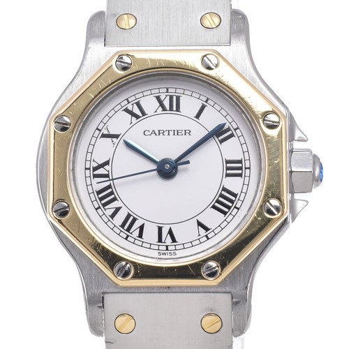 Cartier santos octagon - cartier, white