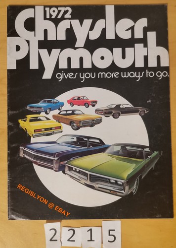Chrysler plymouth avec - chrysler,
