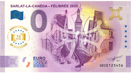 Billet souvenir france sarlat - billet,