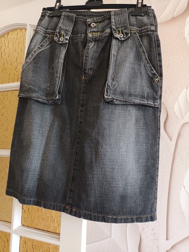 Jupe jean noir taille - jean, 40