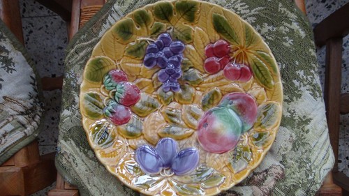 Plat barbotine fruits - barbotine,