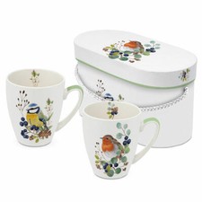 PPD Deux Oiseaux Mug Set 2er Set Mug à anse Mug à café Tasse 350 ml