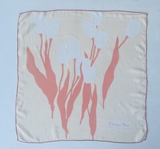 Carré en soie ancien "Tulipe"