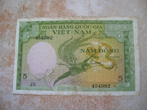 Viet nam billet 5 dong - ,