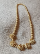 Ancien collier celluloïd ou galalithe ou autre résine des années 1950/1960