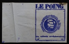 Affiche mai 68 LE POING BULLETIN DE LIAISON 28x45cm 053