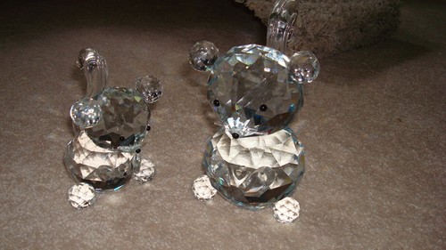 Crystal squirrel figurines - crystal,