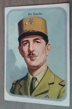 RARE Carte Image ancienne BISCOTTES MARTIN Général De Gaulle Résistance France