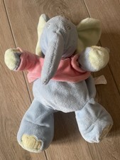 Doudou Peluche Éléphant Bleu