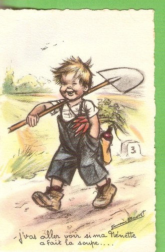 Germaine bouret carte - germaine, postale