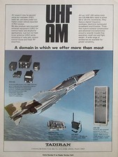 4/1980 PUB TADIRAN MANPACK RADIO UHF AM ARC-240 F-4 PHANTOM PRC-660T ORIGINAL AD