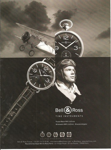 Publicite montre bell ross - montre, &