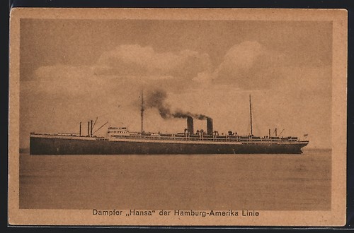 Bateau vapeur hansa la - bateau,