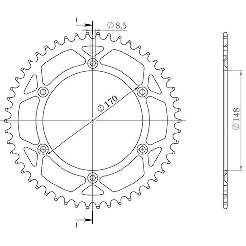 Couronne acier pas 520 - acier,