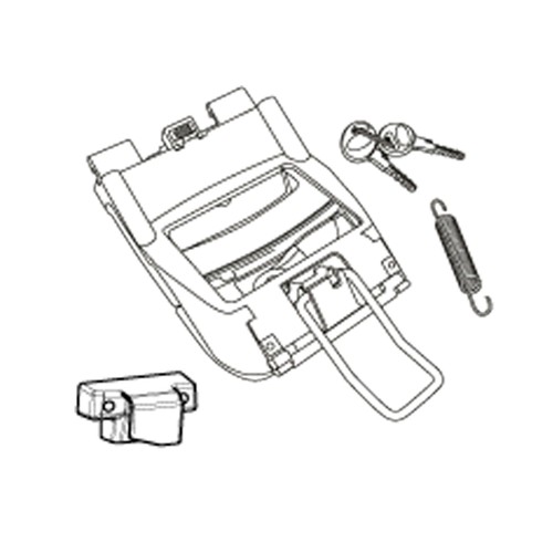 Platine serrure top case - platine,