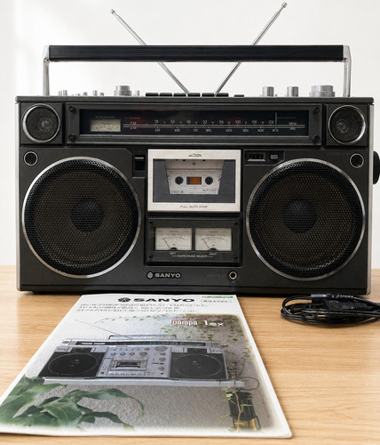 Sanyo 9600 vintage boombox - sanyo,