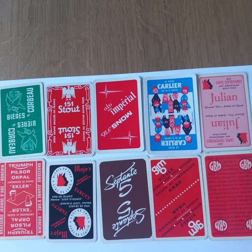 Lot anciennes cartes à - lot, 10