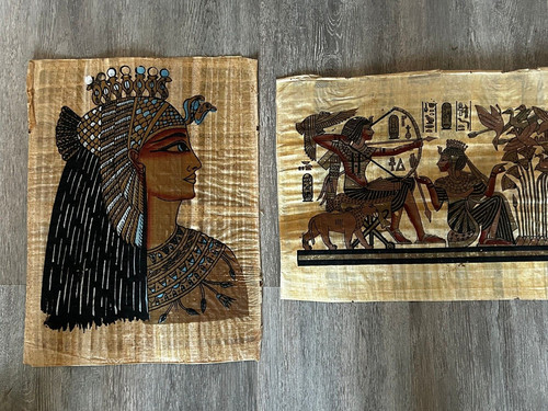 Lot beau papyrus egyptien - lot, de