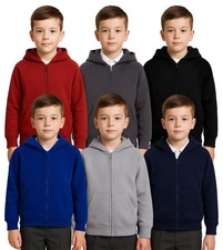 A2Z 4 Enfants Filles Garçons Veste À Capuche Zippée À Manches Longues PE École