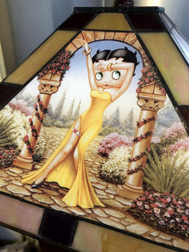 Betty boop stained glass floor - betty,