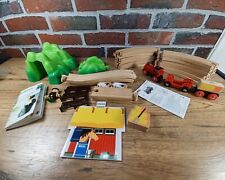 BRIO set 33043 complet boite notice train bois locomotive électrique pile ferme