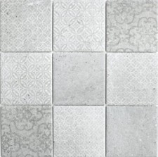 Mosaikmatte Asphaltgrau Bain
