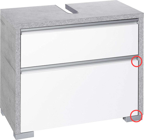 Meuble sous vasque - meuble, gris