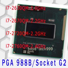 Intel Core i7-2630QM i7-2670QM i7-2720QM i7-2760QM Socket G2 6M CPU Processor